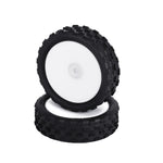 L5041 BHC-1 Front Wheels/Tires, Carpet, Pre-Mounted, White (2pcs)
