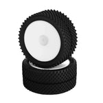 L5042 BHC-1 Rear Wheels/Tires, Carpet, Pre-Mounted, White (2pcs)