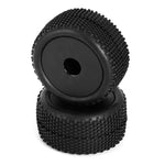 L6249 Block Pin Truggy Wheels/Tires, Pre-Mounted, Black (2pcs)