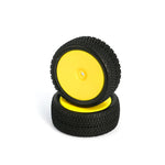 L6250 All Terrain Buggy 4WD Front Wheels/Tires, Pre-Mounted, Yellow (2pcs)