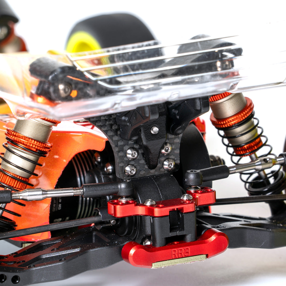 Rear view of BHC-1 buggy with nylon rear shock tower protector
