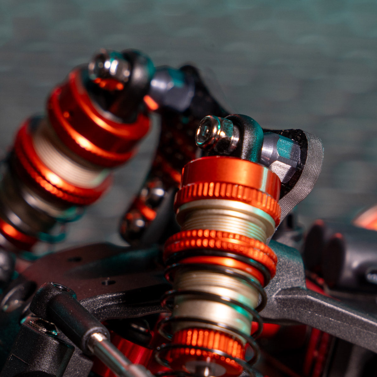 7075 Aluminum Shock Standoff Set (LC Racing BHC/EMB Series, LC12B1)