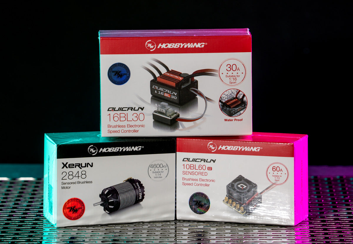 We're an Authorized Hobbywing Dealer!