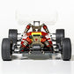 LC Racing LC12B1 1/12 scale RC buggy red and yellow design front view