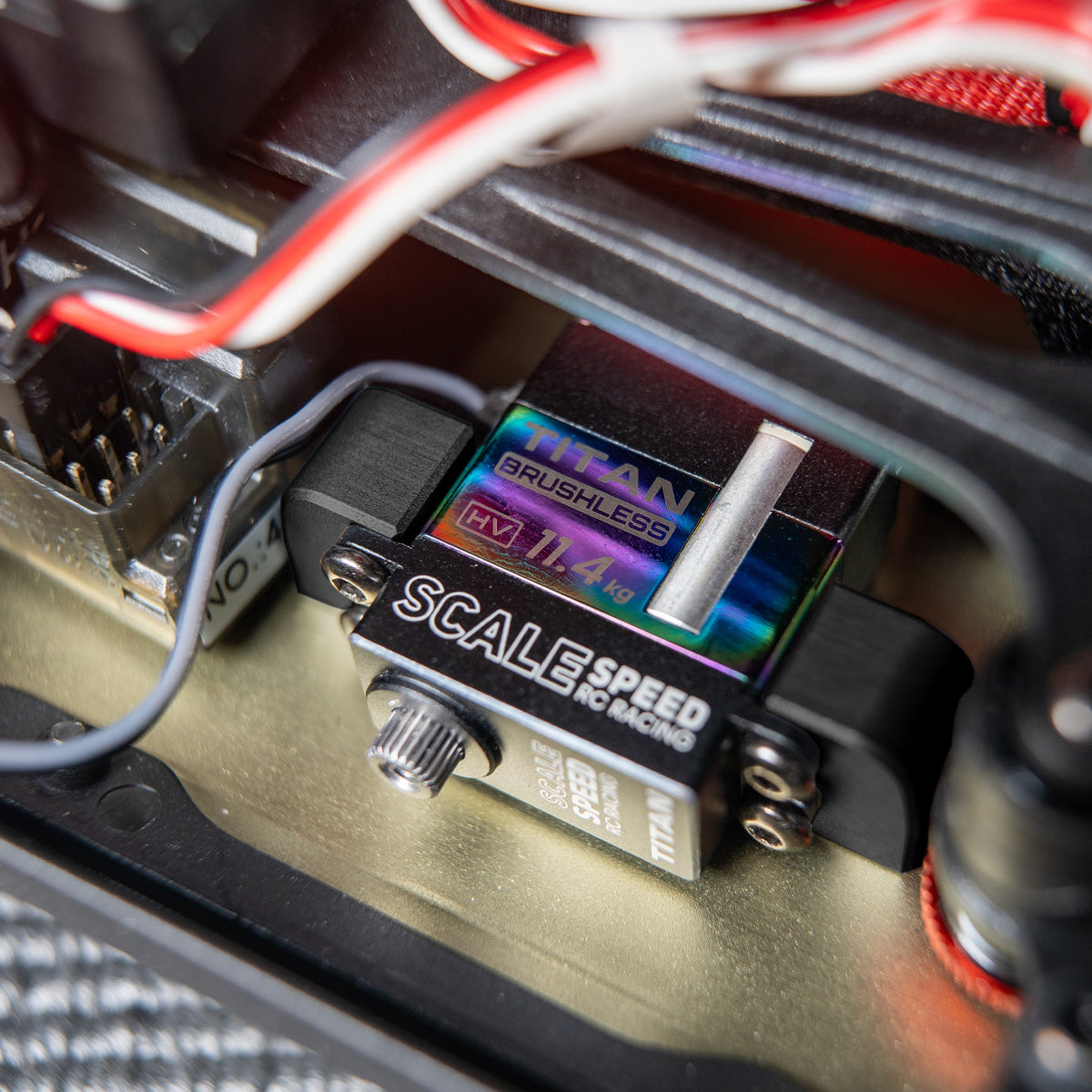 7075 Aluminum Micro Servo Mount (LC Racing EMB Series / LC12B1)