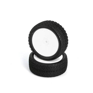 L6229 All Terrain Buggy 4WD Front Wheels/Tires, Pre-Mounted, White (2pcs)