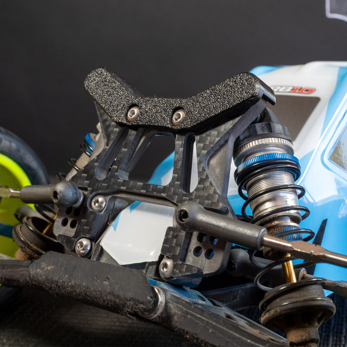 Associated RB10 carbon fiber front shock tower