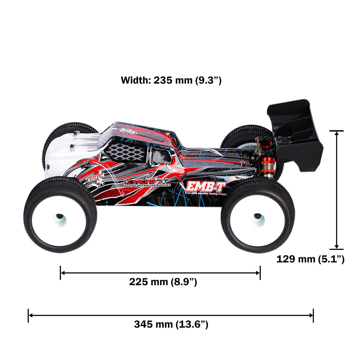 LC Racing 1/14 EMB-TG Brushless 4WD Truggy (RTR)