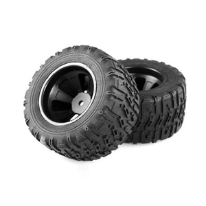 L6061 MT Wheels/Tires, Pre-Mounted, Black (2pcs)