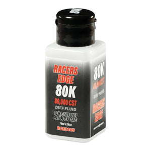 Racers Edge RCE3355 - 80,000 cst 70 mL (2.36 oz) Pure Silicone Diff Oil