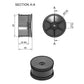 1/12 - 1/14 Buggy Wheel, 2WD/4WD, Rear (2pcs)